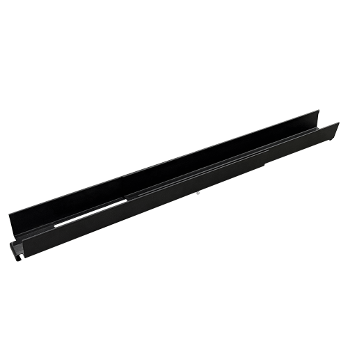 Горизонтальный лоток для установки между профилями шкафа LAN-DC шириной 800 мм, раздвижной, 457-762 мм, черный